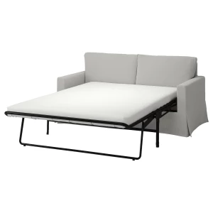 Диван-кровать 2-местный - IKEA HYLTARP/ХИЛТАРП ИКЕА, светло-серый