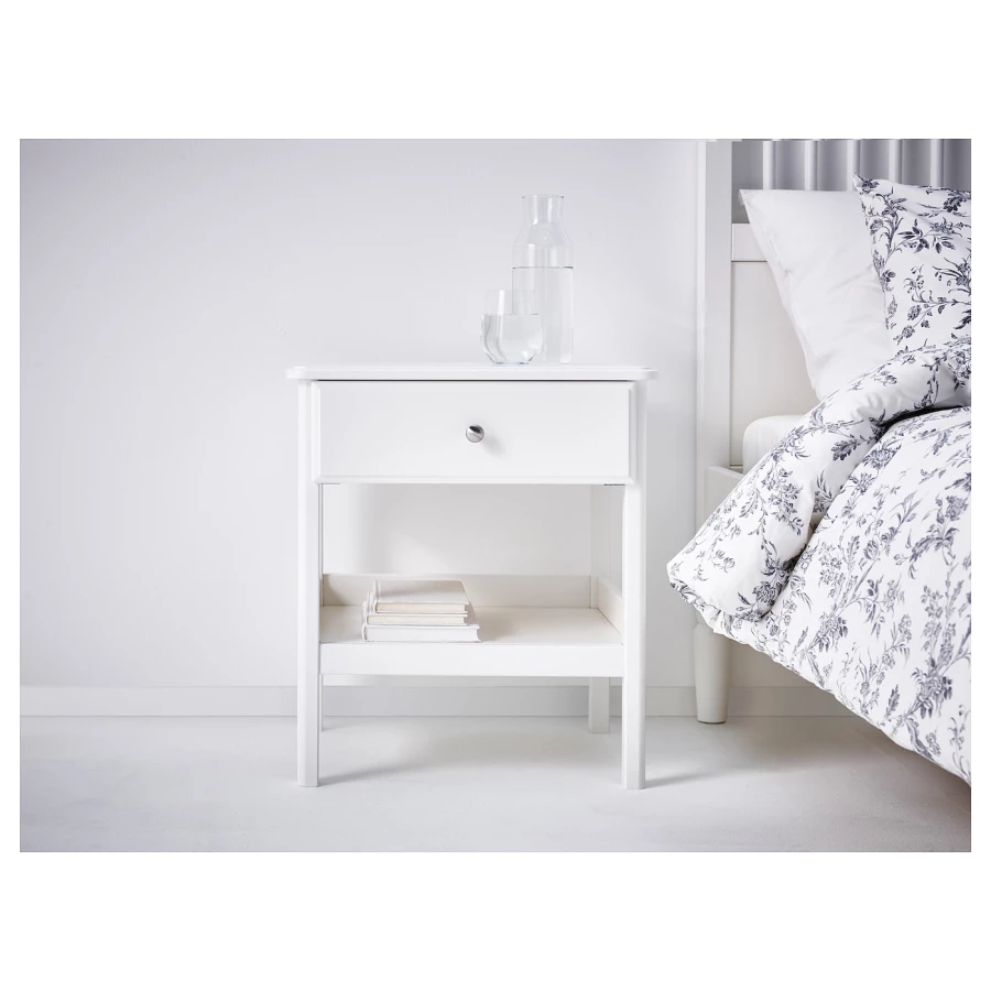 Тумбочка - IKEA TYSSEDAL/ТИССЕДАЛЬ ИКЕА, 40х51х59 см, белый (изображение №2)
