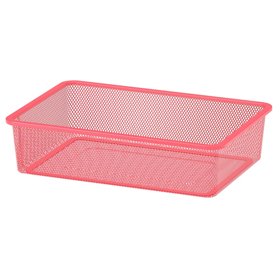 Ящик для хранения игрушек - TROFAST IKEA/ ТРУФАСТ ИКЕА, 42x30x10 см, розовый (изображение №1)