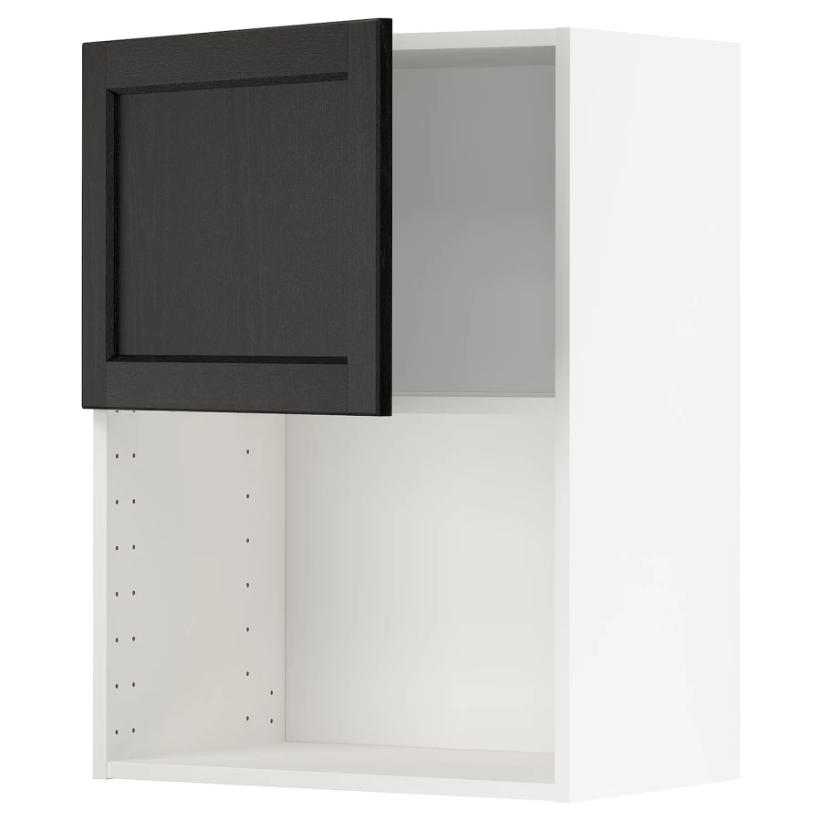 Навесной шкаф  - METOD  IKEA/  МЕТОД ИКЕА, 80х60 см, черный/белый (изображение №1)