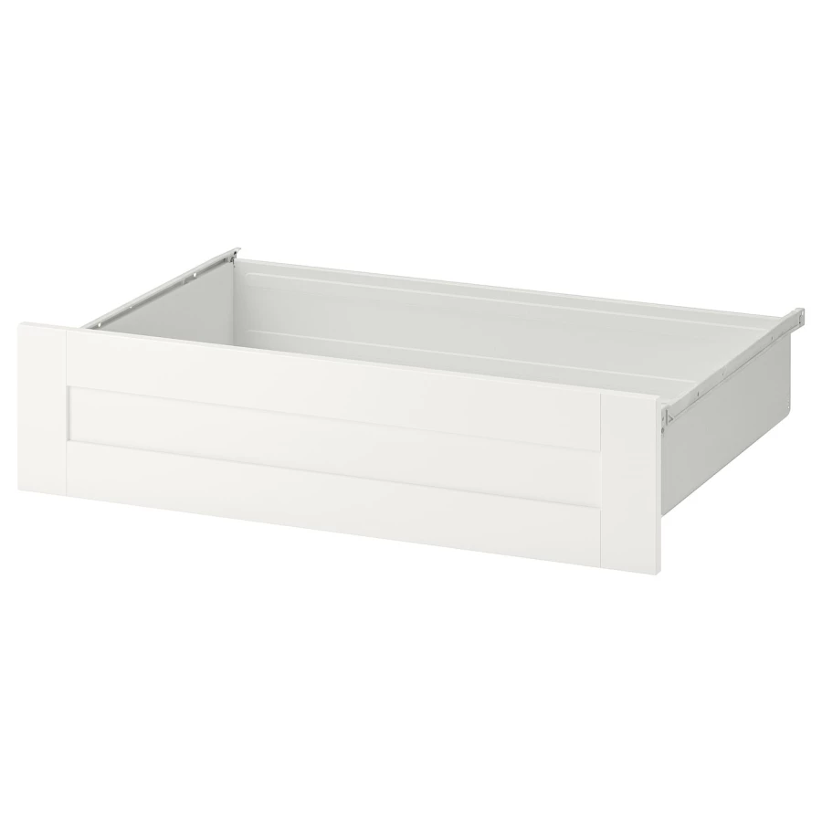 Ящик - IKEA SANNIDAL/САННИДАЛЬ ИКЕА, 20х57х80 см, белый (изображение №1)