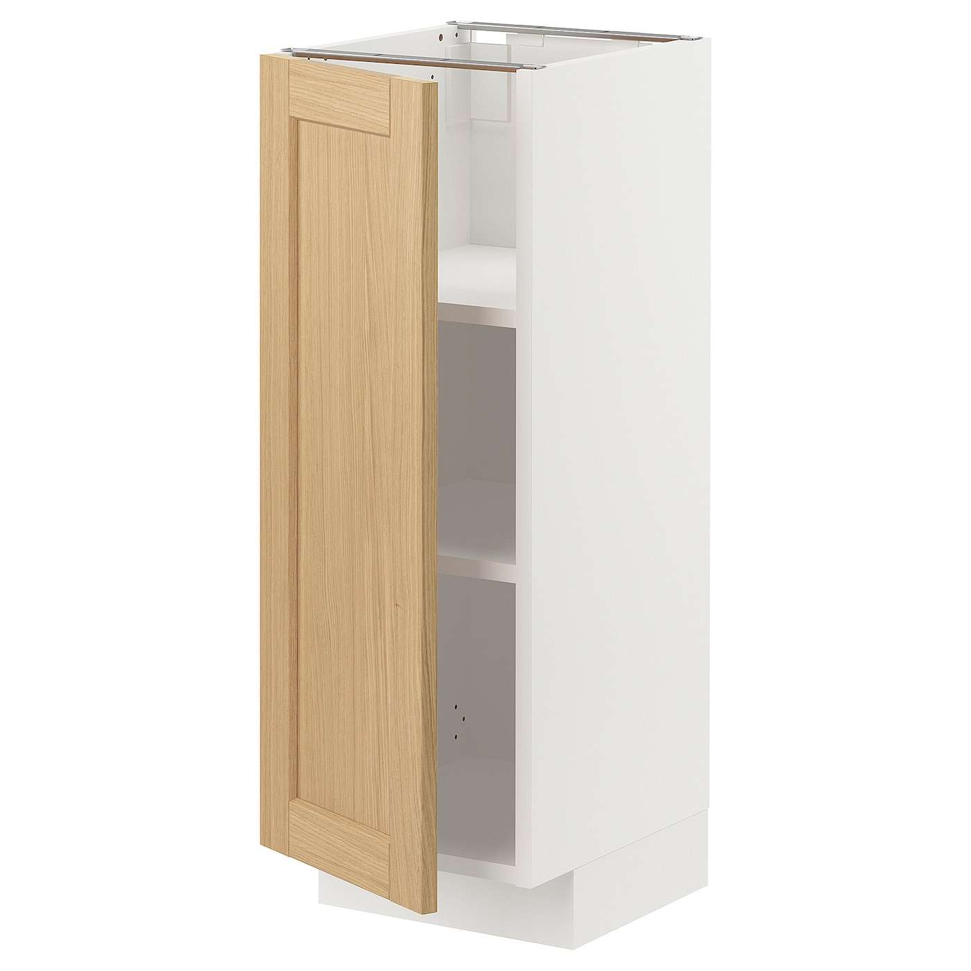 Напольный шкаф - METOD IKEA/ МЕТОД ИКЕА,  30х37 см, белый/под беленый дуб