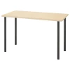 Письменный стол - IKEA MITTCIRKEL/ADILS, 120х60 см, сосна/черный, МИТЦИРКЕЛЬ/АДИЛЬС ИКЕА
