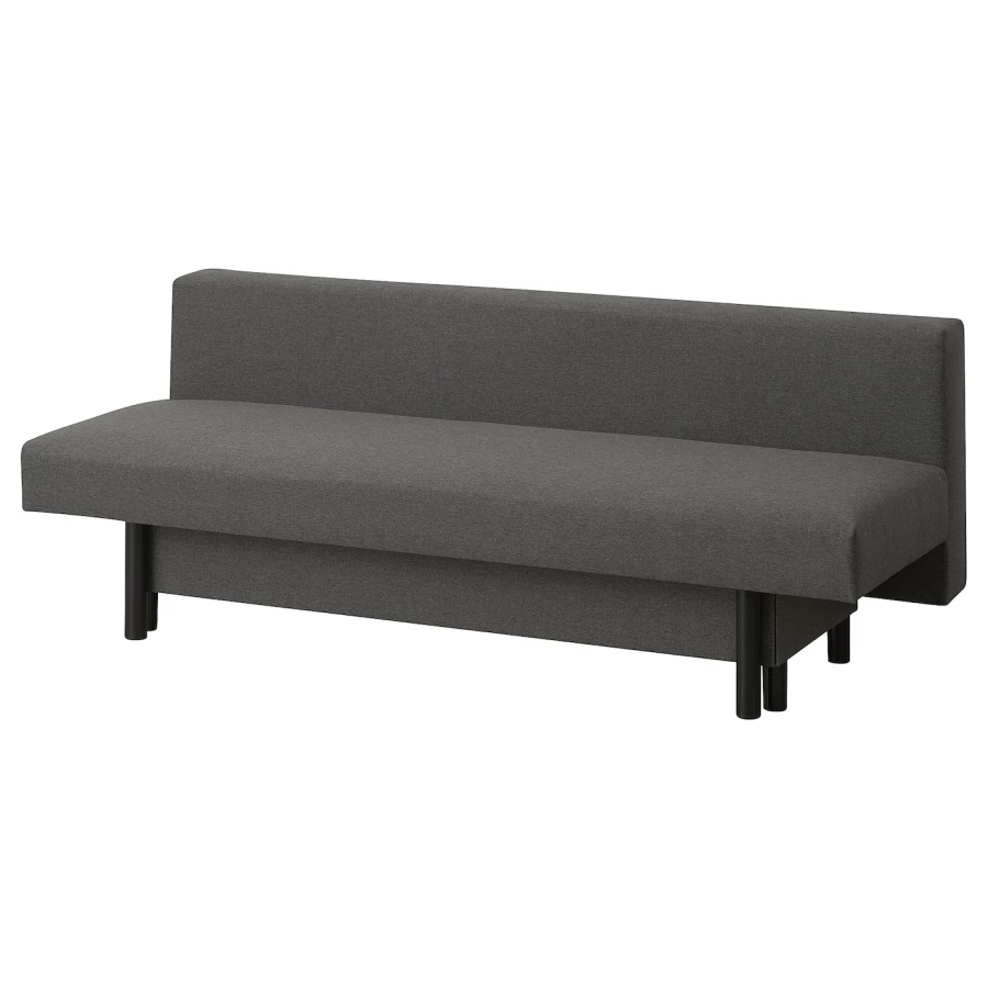3-местный диван-кровать - IKEA RÄFSTA/RAFSTA, 71x95x194см, серый, РАФСТА ИКЕА (изображение №1)