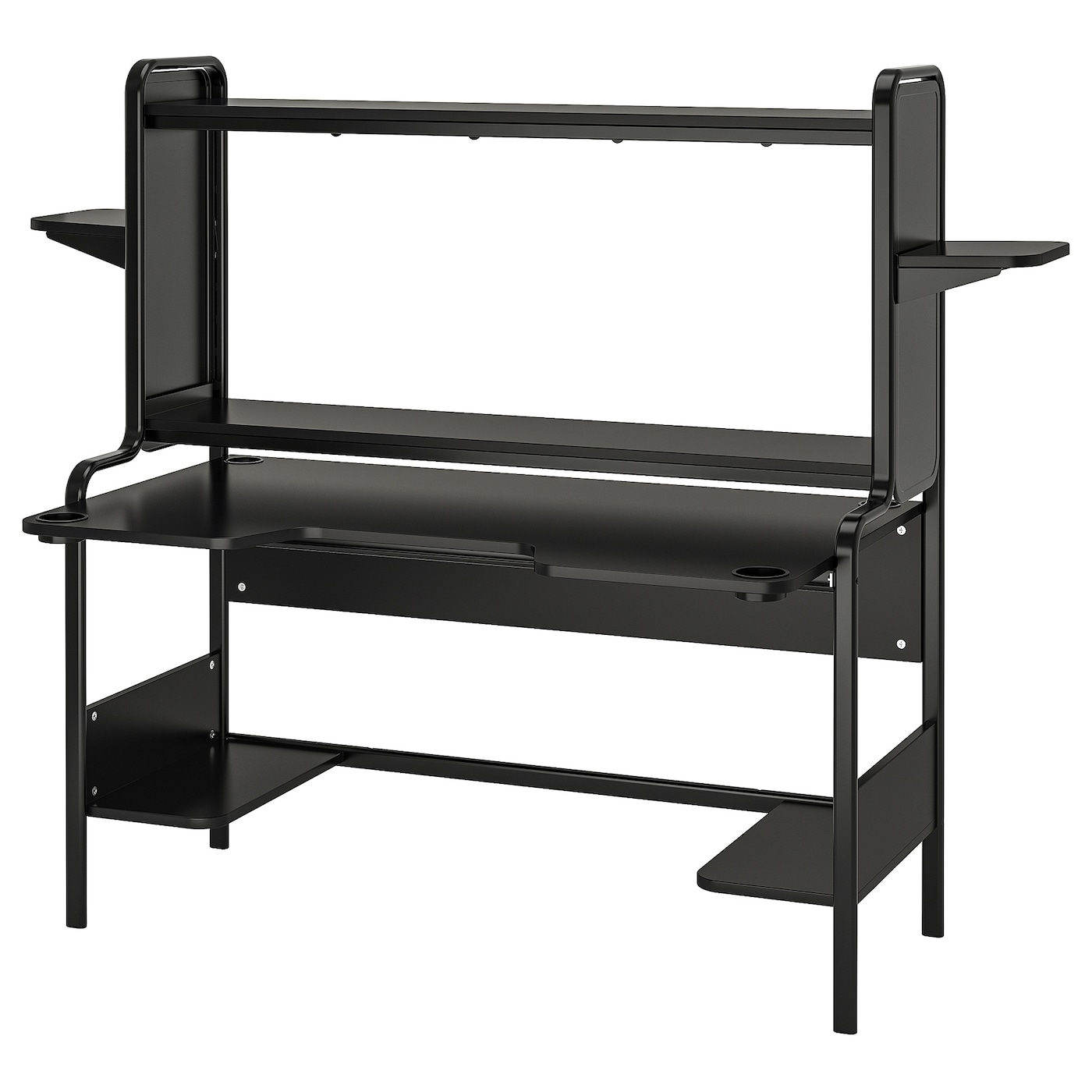 Игровой стол - IKEA FREDDE/ФРЕДДЕ ИКЕА, 146х140/185х74 см, черный