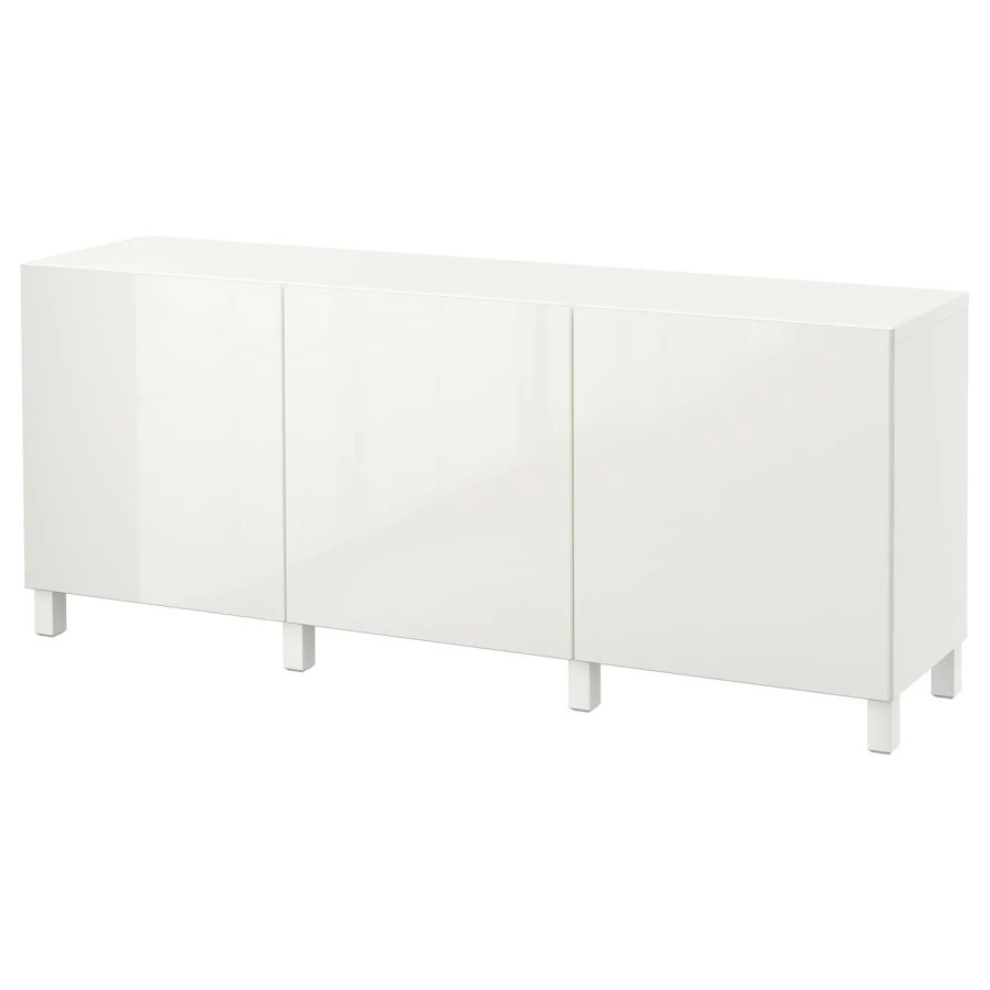 Комбинация для хранения - IKEA BESTÅ/BESTA/ БЕСТО /БЕСТА ИКЕА, 180x40x73 см, белый (изображение №1)