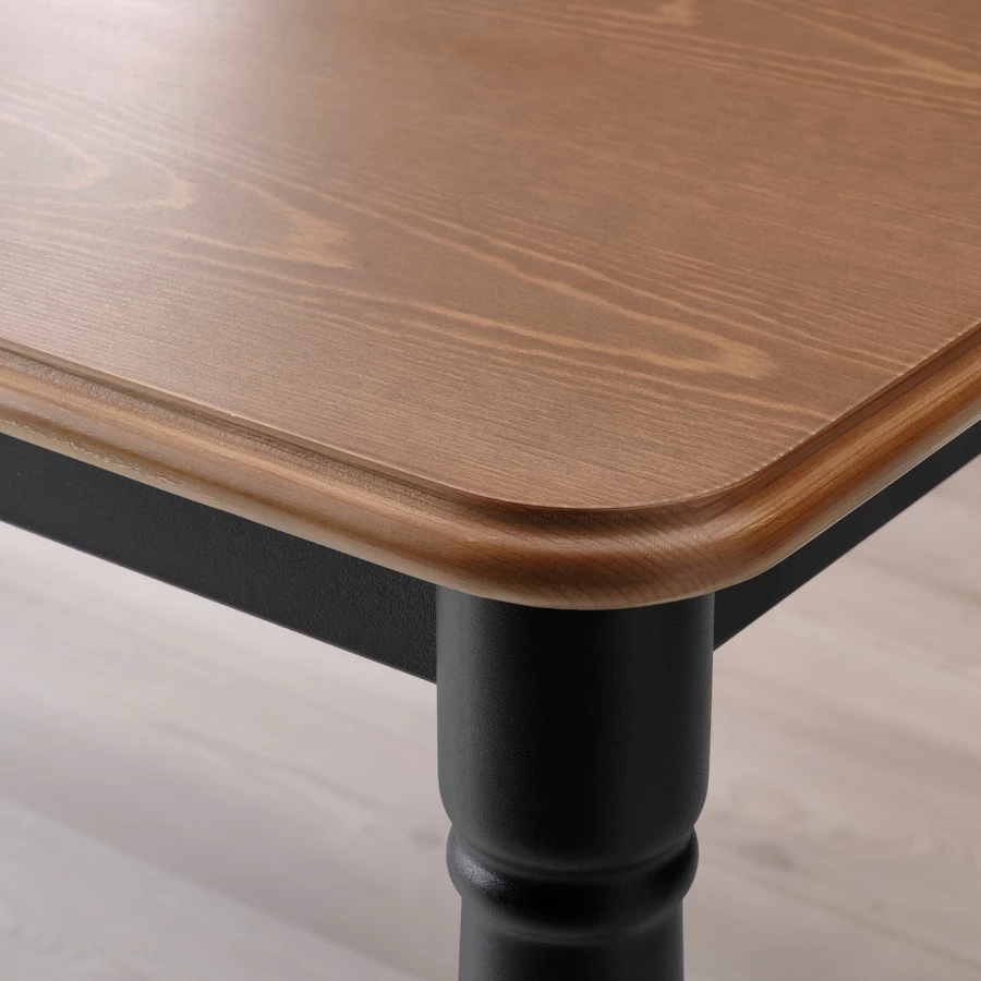 Стол и 4 стула - DANDERYD / INGOLF IKEA/ ДАНДЕРИД/ИНГОЛЬФ ИКЕА, 130х80х75 см, черный/коричневый (изображение №2)