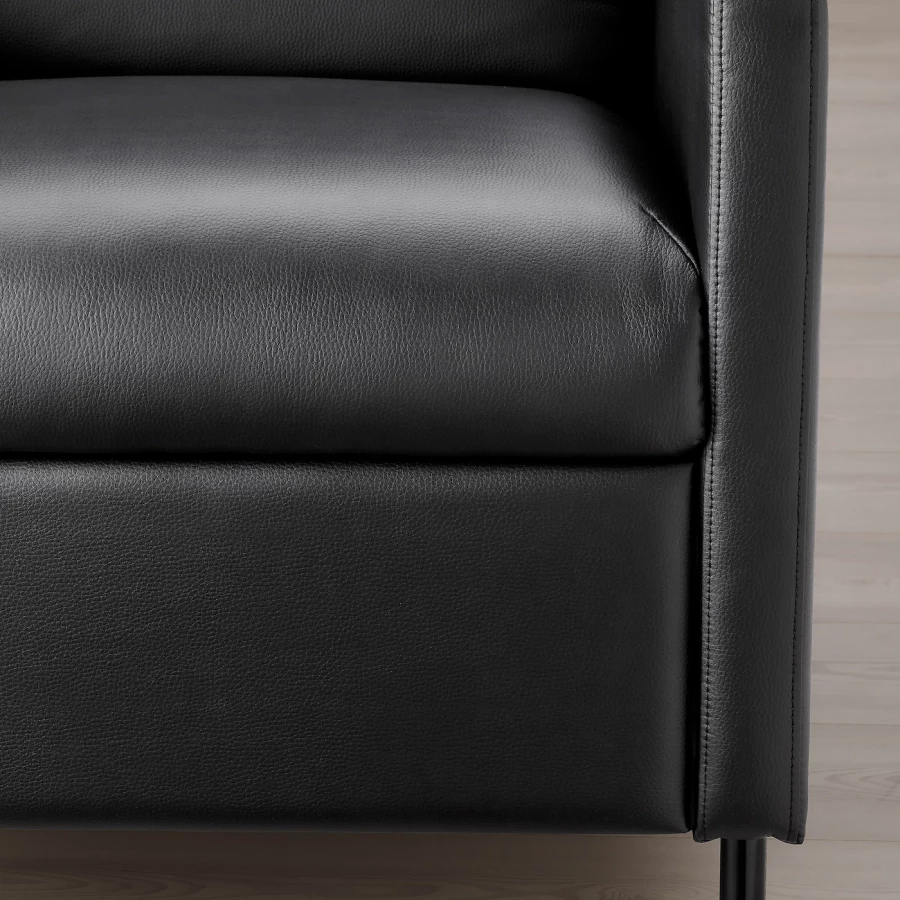 Кресло - IKEA GISTAD, 66х84х96 см, черный, ГИСТАД ИКЕА (изображение №7)
