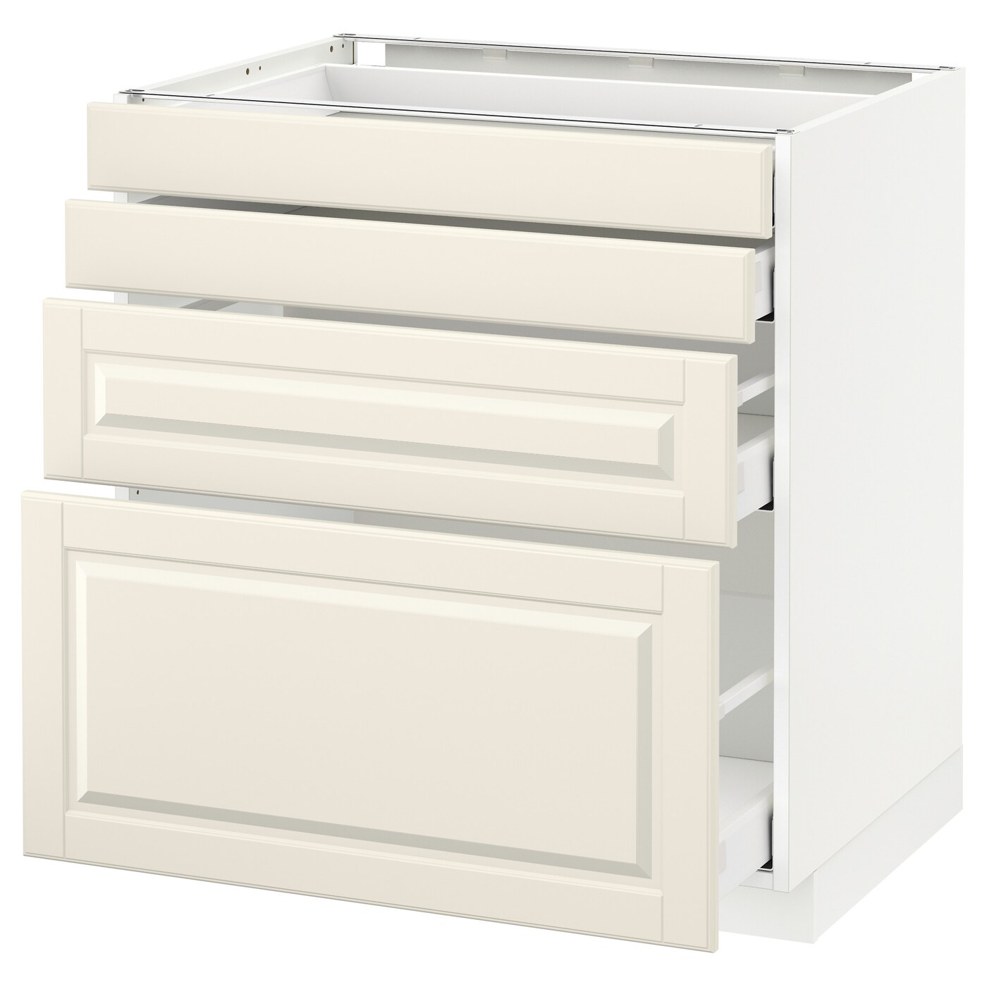 Напольный кухонный шкаф  - IKEA METOD MAXIMERA, 88x62x80см, белый/светло-бежевый, МЕТОД МАКСИМЕРА ИКЕА