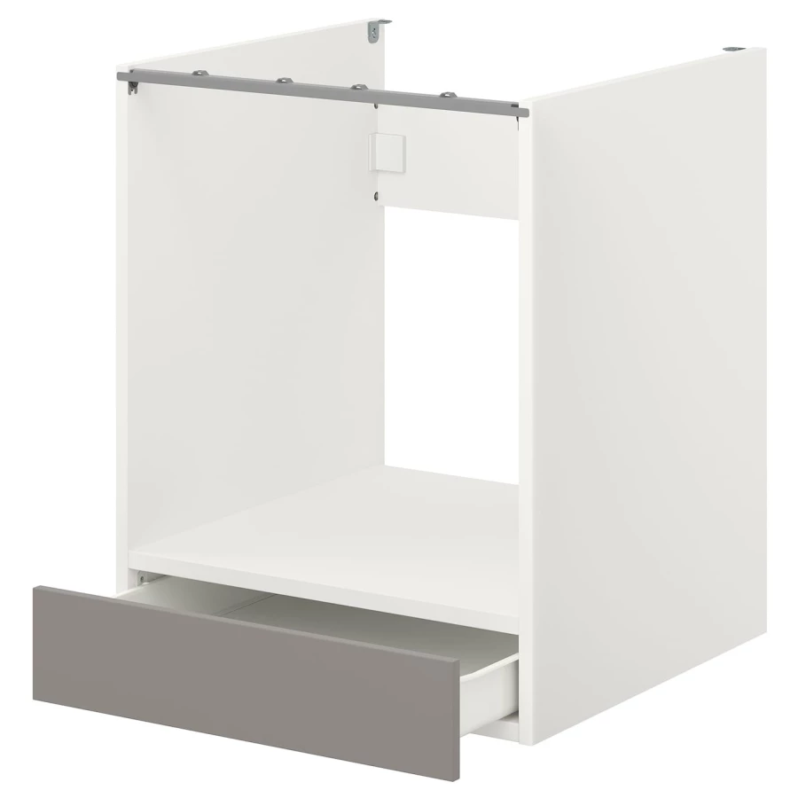 Шкаф для встроенной техники - IKEA ENHET, 75x62x60см, белый, ЭНХЕТ ИКЕА (изображение №1)