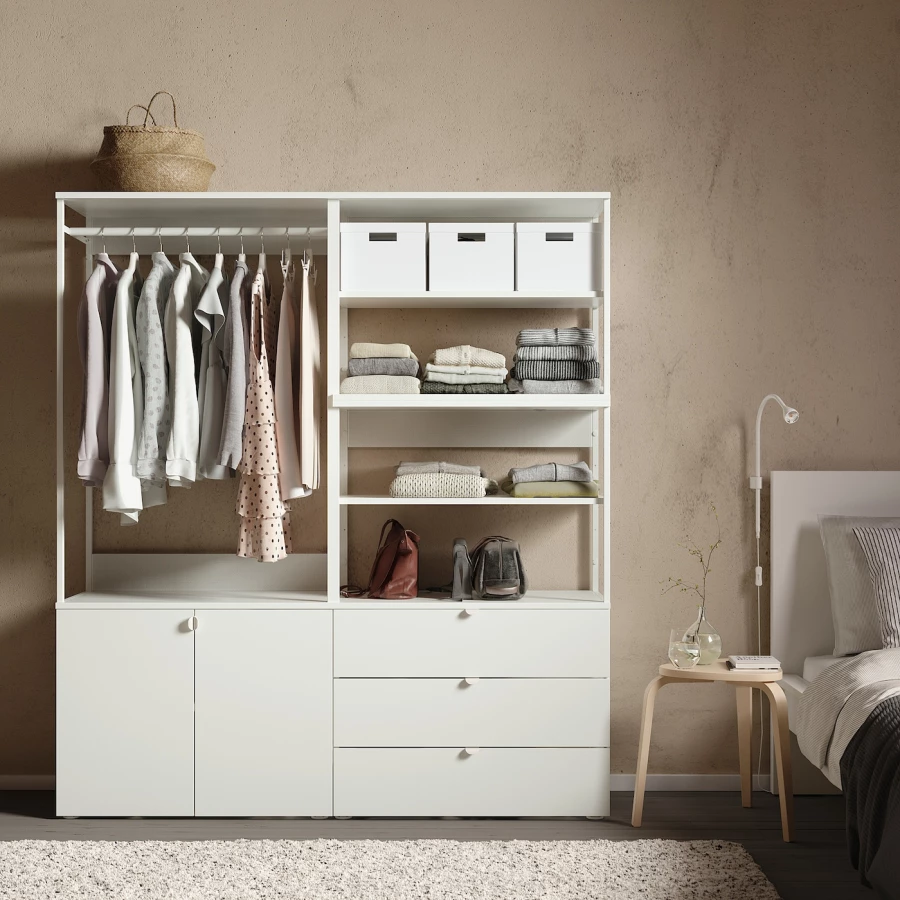 Комбинация для хранения - PLATSA  IKEA/ ПЛАТСА  ИКЕА, 181х160 см, белый (изображение №2)