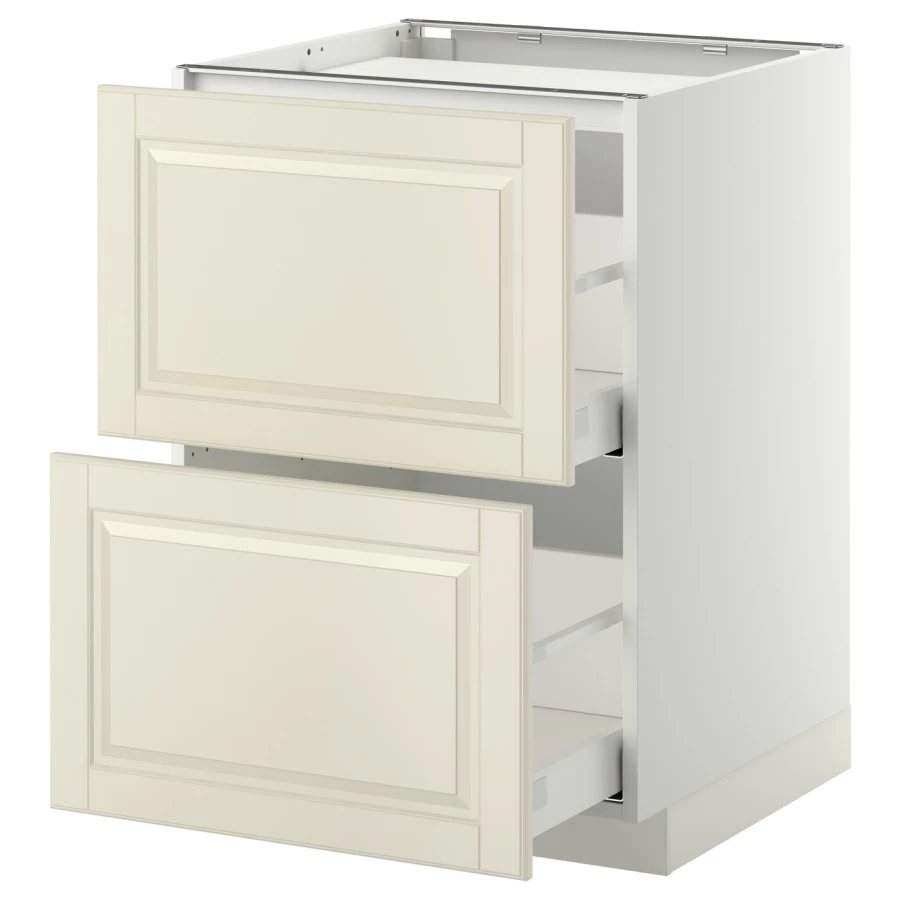 Напольный шкаф - METOD / MAXIMERA IKEA/ МЕТОД/ МАКСИМЕРА ИКЕА,  60х88 см, белый/светло-бежевый (изображение №1)