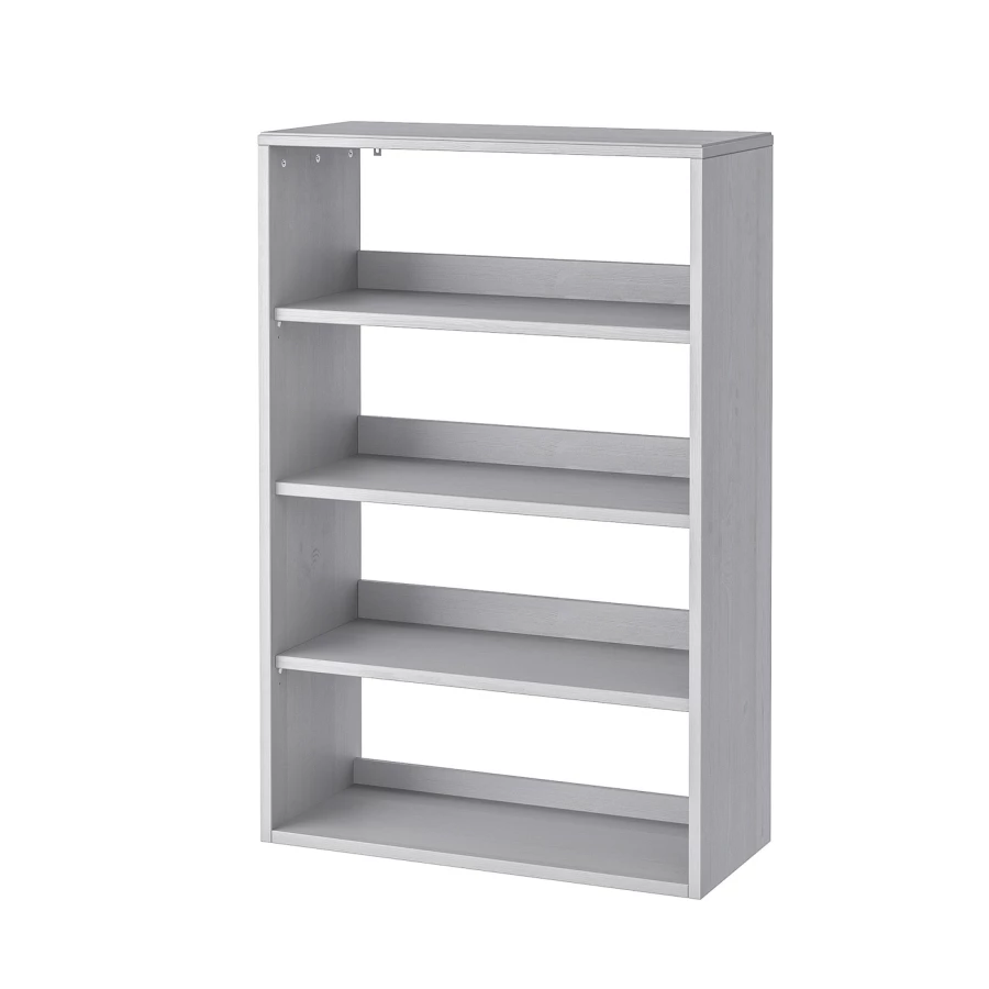 Книжный шкаф - HAVSTA IKEA/ ХАВСТА ИКЕА,  123х81 см, серый (изображение №3)