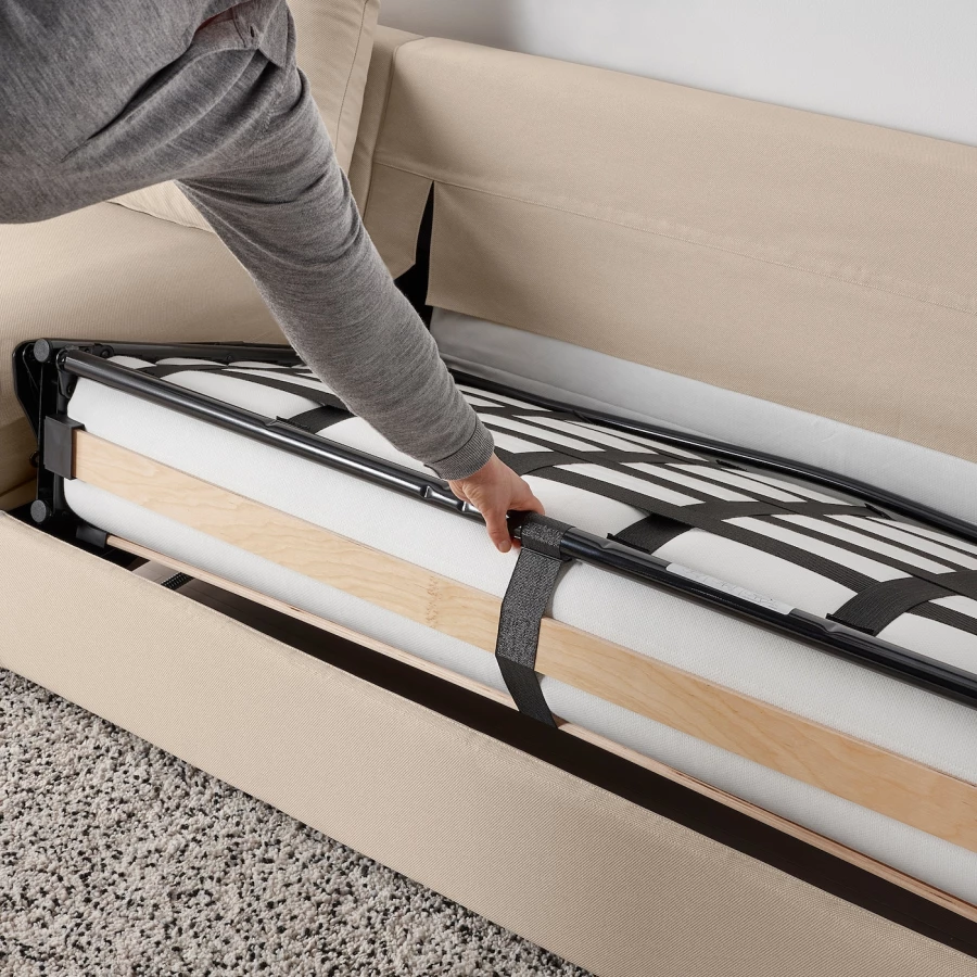 3-местный диван с шезлонгом - IKEA VIMLE, 98x285см, бежевый, ВИМЛЕ ИКЕА (изображение №6)
