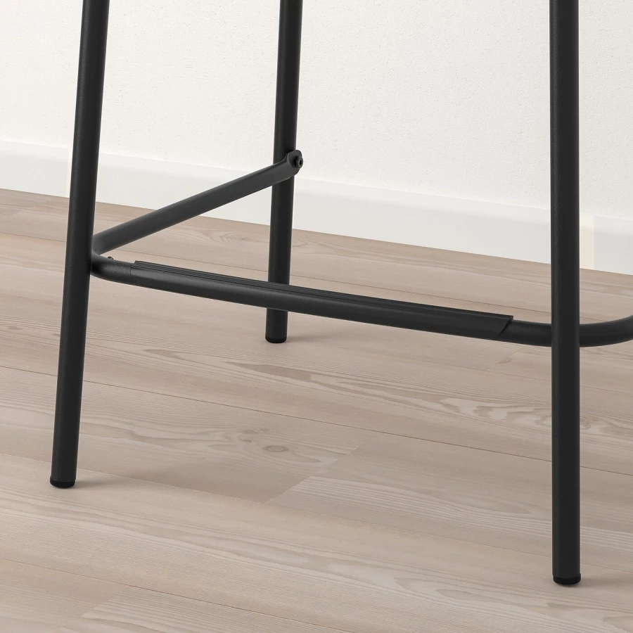 Комплект барного стола и барных стульев - HÅVERUD/STIG IKEA/ХОВЕРЮД/СТИГ ИКЕА, 105 см, черный/коричневый (изображение №6)