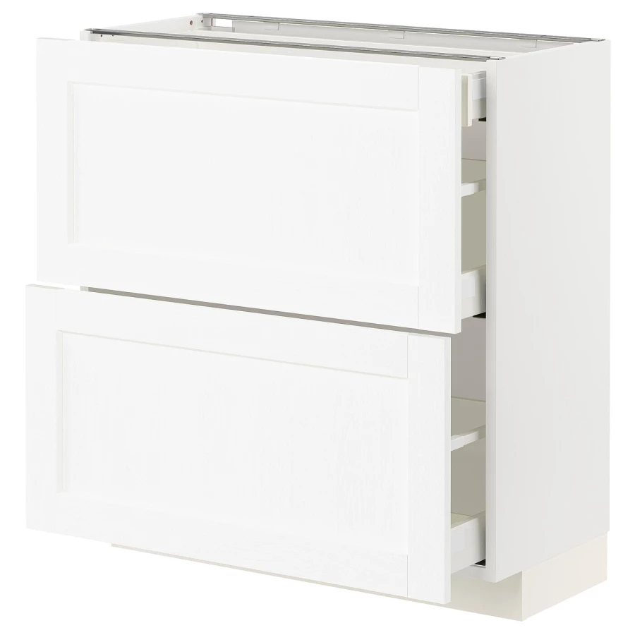 Напольный шкаф - METOD / MAXIMERA IKEA/ МЕТОД/ МАКСИМЕРА ИКЕА,  80х37 см, белый (изображение №1)