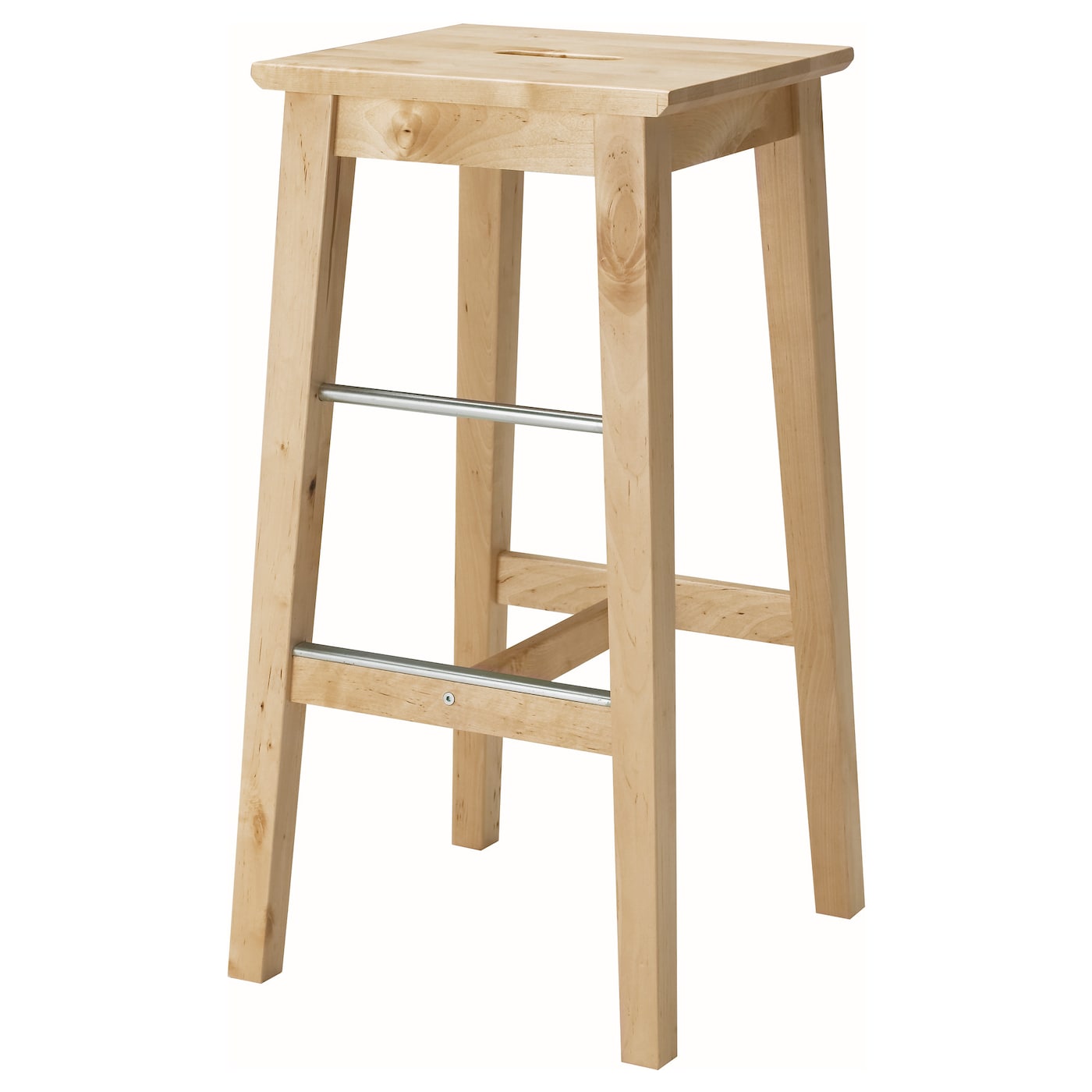 Барный стул - IKEA NILSOLLE/НИЛЬСОЛЛЕ ИКЕА, 39х39х74 см, береза