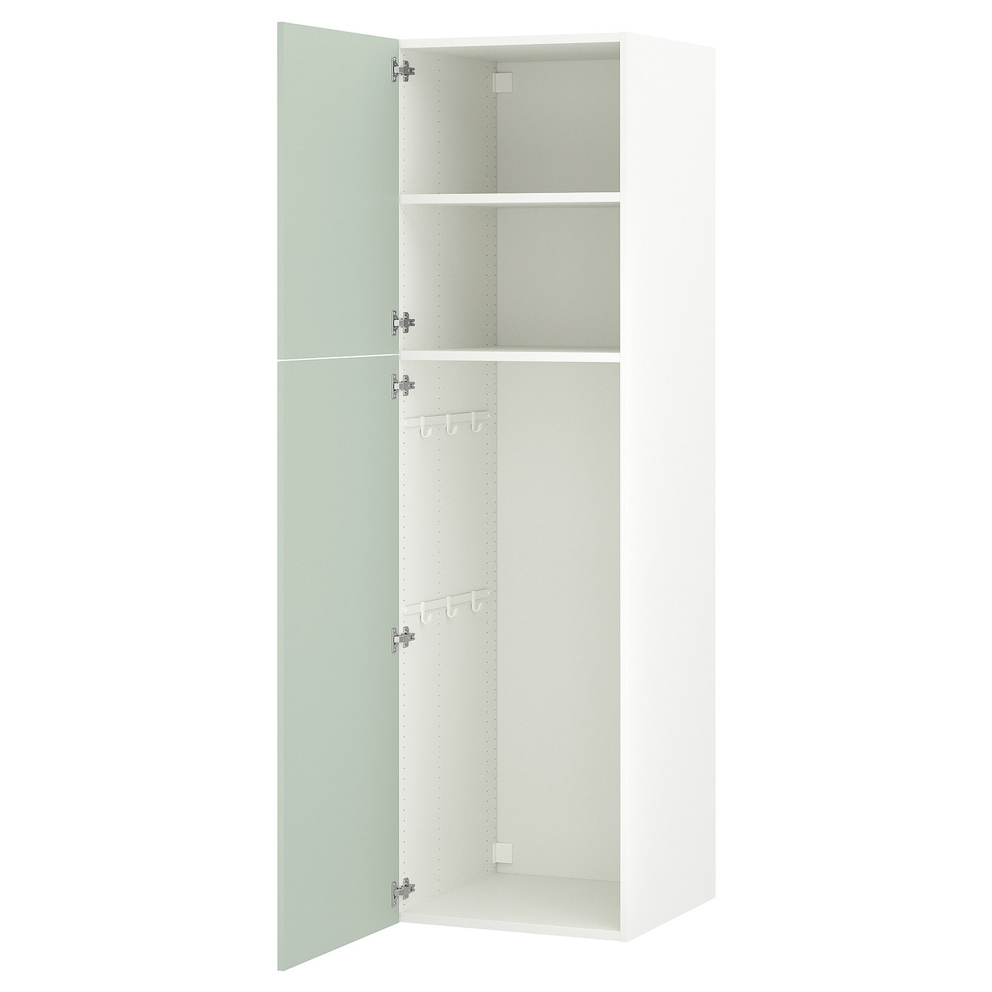 Книжный шкаф -  ENHET IKEA/ ЭНХЕТ ИКЕА, 210х60 см, белый/зеленый