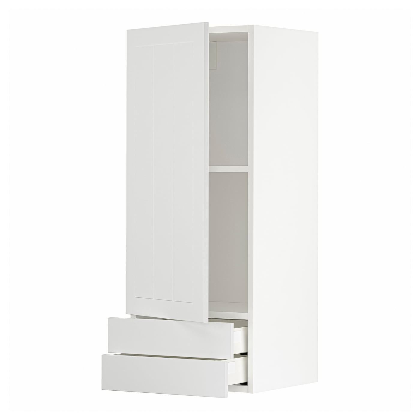 Навесной шкаф с полкой - METOD/MAXIMERA  IKEA/ МЕТОД /МАКСИМЕРА ИКЕА, 100х40 см, белый