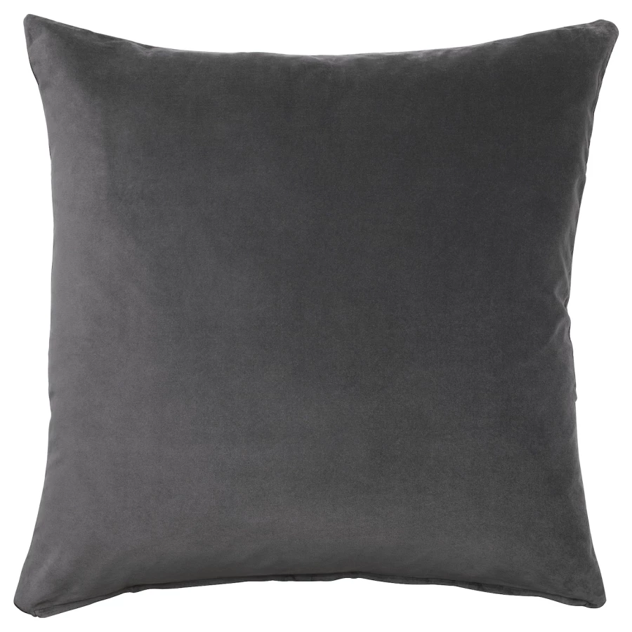 Чехол на подушку - SANELA IKEA/ САНЕЛА ИКЕА, 65х65 см,  темно-серый (изображение №1)