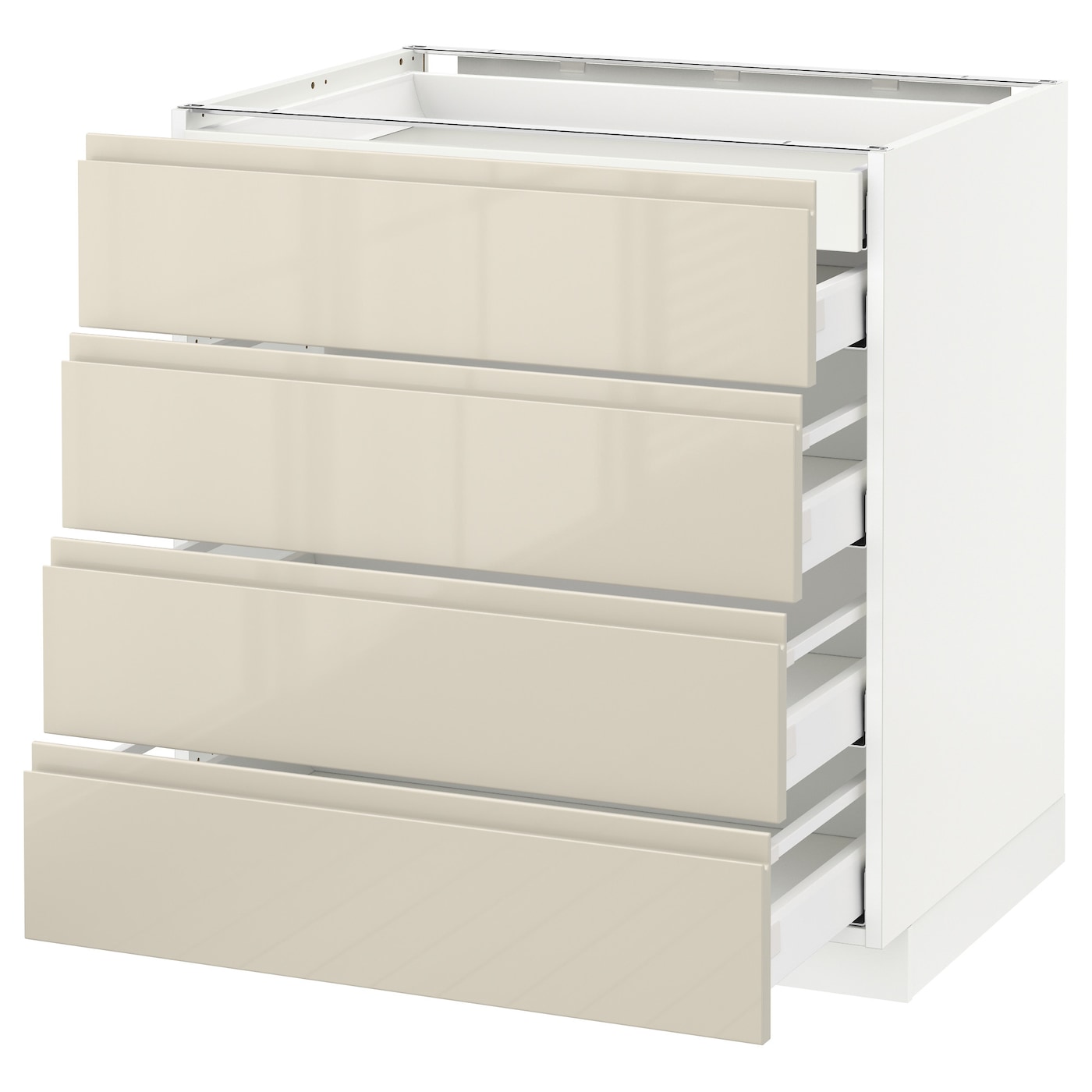 Напольный кухонный шкаф  - IKEA METOD MAXIMERA, 88x62,1x80см, белый/бежевый, МЕТОД МАКСИМЕРА ИКЕА