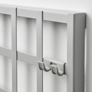 Второе фото. Комбинация перфорированных панелей - SNICKRA IKEA/СНИКРА ИКЕА, 38х38 см, серый