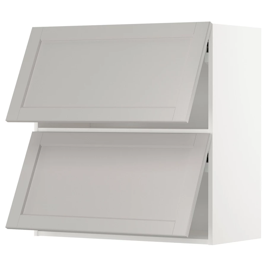 Навесной шкаф - METOD  IKEA/  МЕТОД ИКЕА, 80х80 см, белый/серый (изображение №1)