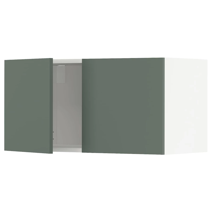 Навесной шкаф - METOD IKEA/ МЕТОД ИКЕА, 40х80 см, белый/темно-зеленый (изображение №1)