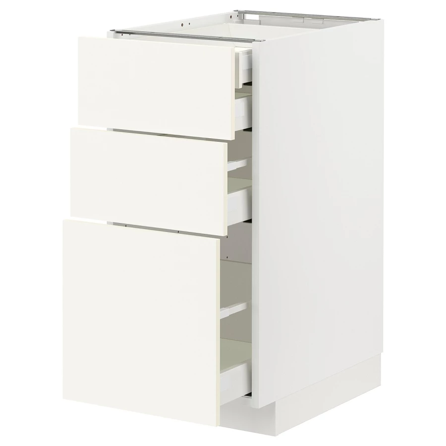 Напольный шкаф  - IKEA METOD MAXIMERA, 88x61,6x40см, белый, МЕТОД МАКСИМЕРА ИКЕА (изображение №1)