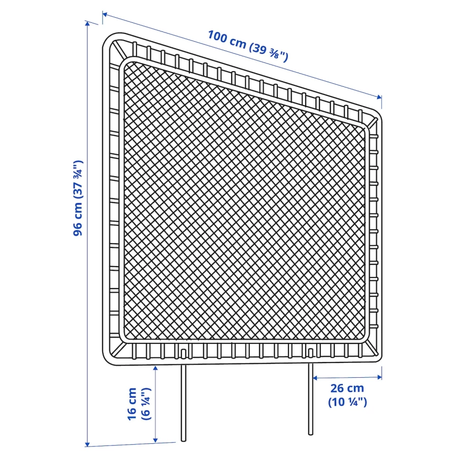 Изголовье кровати - TOLKNING  IKEA/ ТОЛКНИНГ ИКЕА, 100х96 см, бежевый (изображение №9)