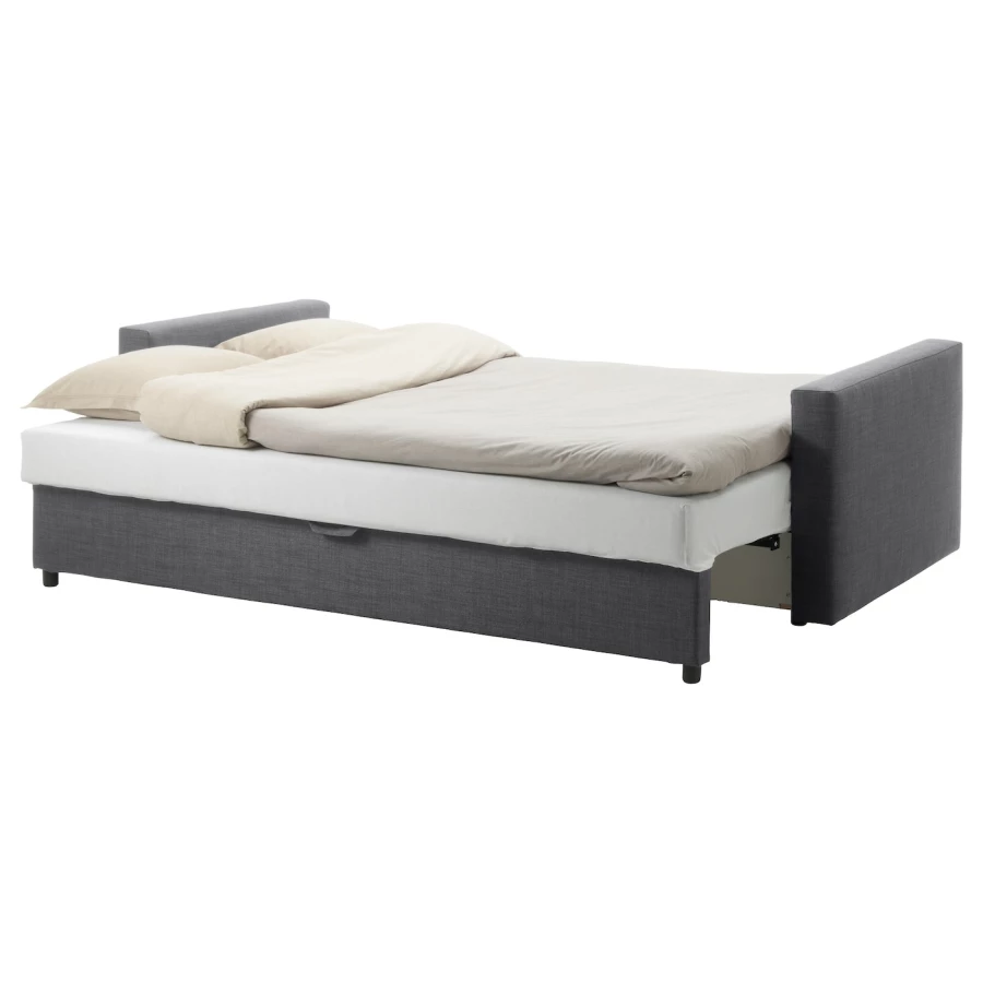3-местный диван-кровать - IKEA FRIHETEN, 83x105x225см, черный, ФРИХЭТЕН ИКЕА (изображение №4)
