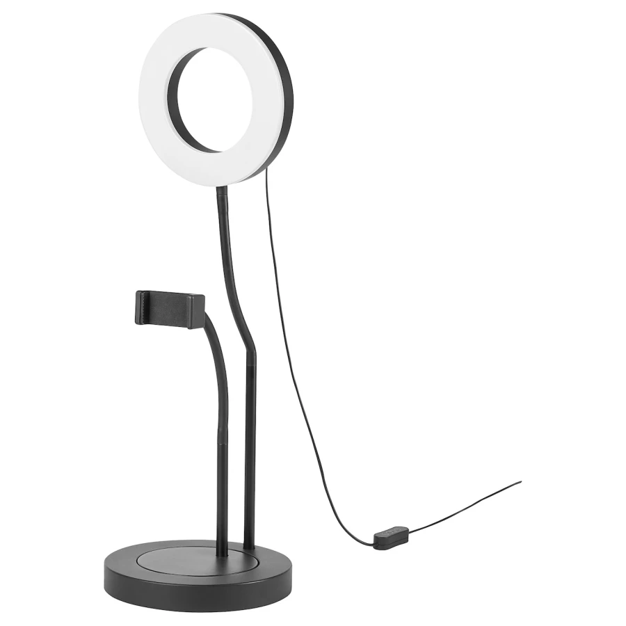 Светодиодный светильник  - LÅNESPELARE / LАNESPELARE IKEA/ ЛОНЕСПЕЛАРЕ ИКЕА,  60x20 см, черный / белый (изображение №1)