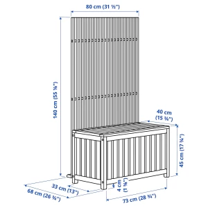 Второе фото. Корзина - NÄMMARÖ /NАMMARО IKEA/ НАММАРО ИКЕА, 140х80 см, коричневый
