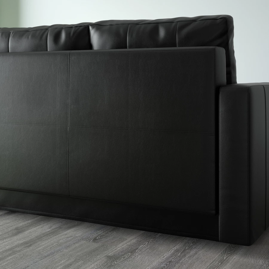 Угловой диван с функцией сна - IKEA FRIHETEN/ФРИХЕТЕН ИКЕА, 86х151х230 см, черный (изображение №7)