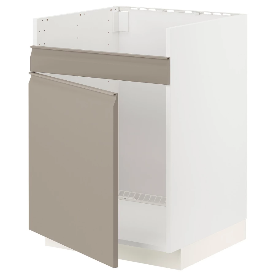 Шкаф под раковину - METOD / HAVSEN  IKEA/ МЕТОД/ХАВСЕН/ИКЕА, 88х60 см,  белый/бежевый (изображение №1)