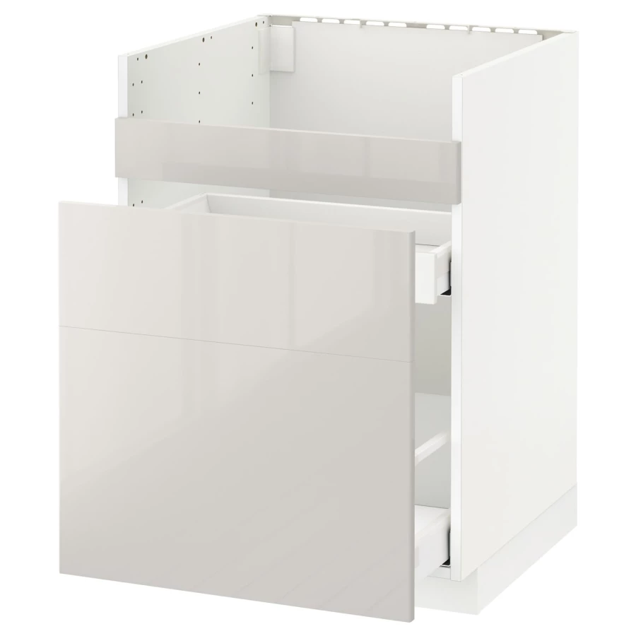 Шкаф под раковину /3 шт/2 шт - METOD / HAVSEN/MAXIMERA  IKEA/ МЕТОД/ХАВСЕН/МАКСИМЕРА ИКЕА, 88х60 см, белый (изображение №1)