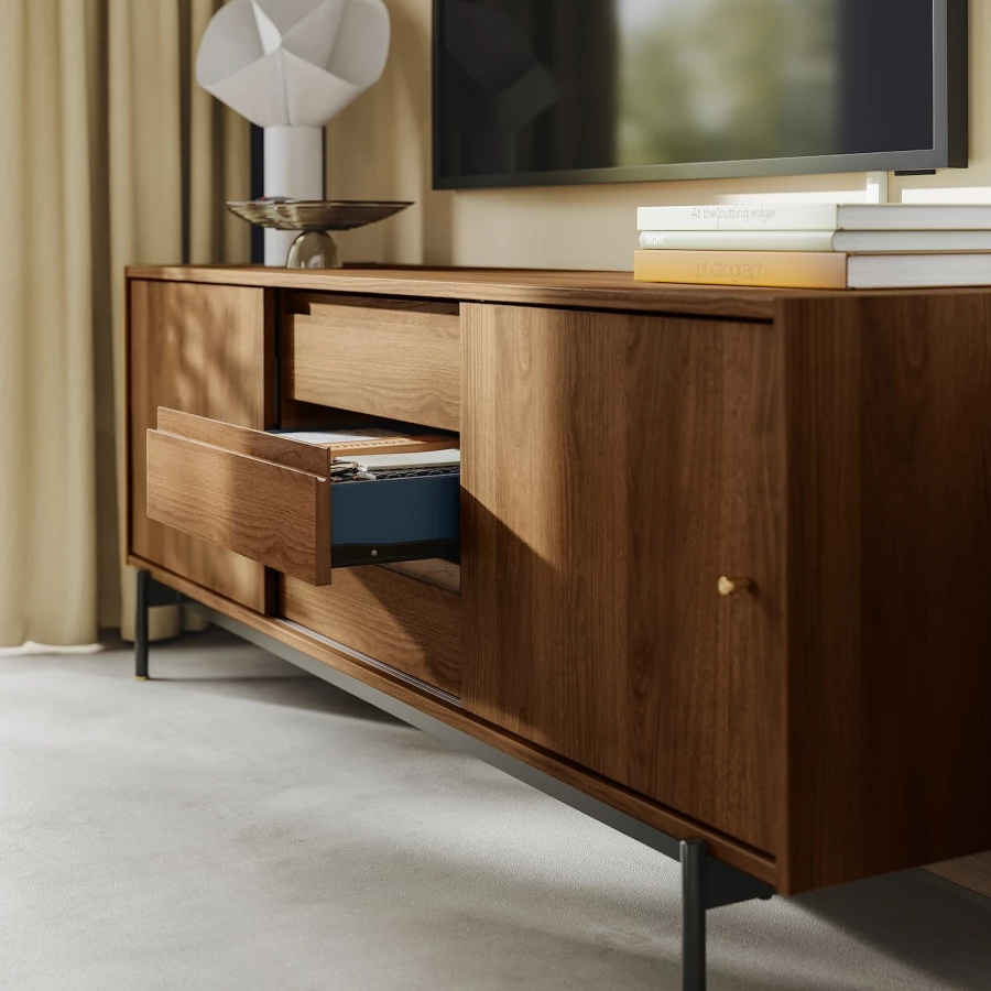 Тумба под ТВ - IKEA RÅDMANSÖ/РЭДМАНСЁ ИКЕА, 176х48х66 см, коричневый (изображение №7)