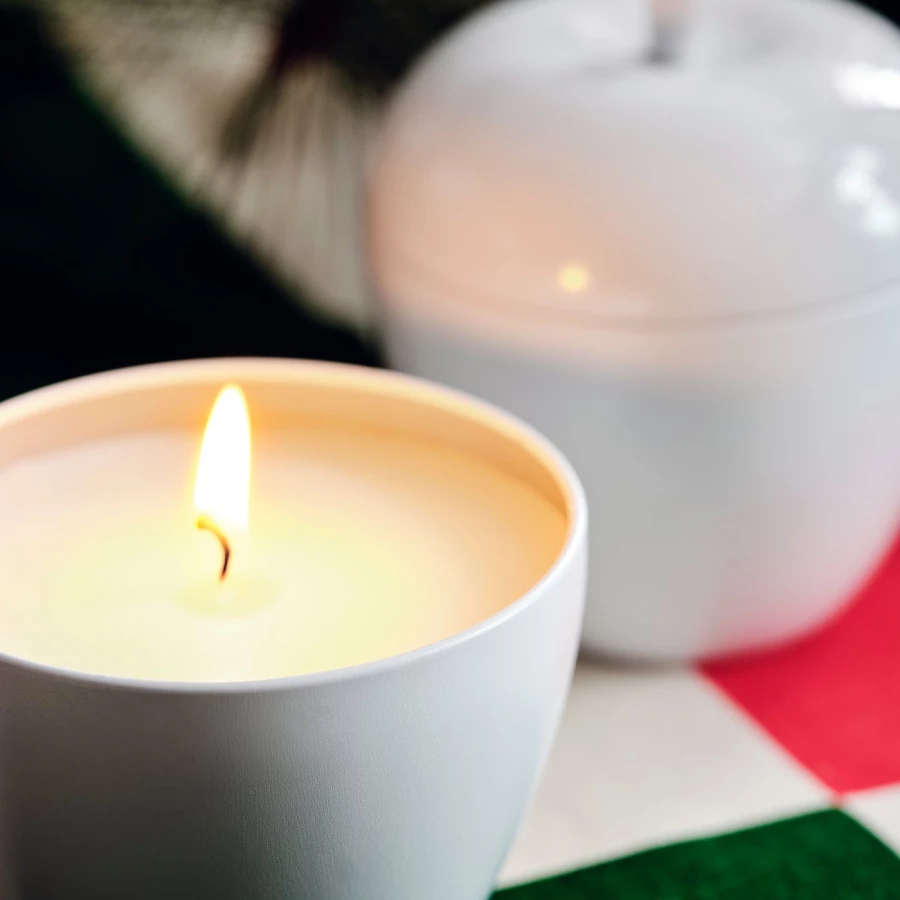 IKEA VINTERFINT Ароматическая свеча в металлическом контейнере ИКЕА (изображение №3)