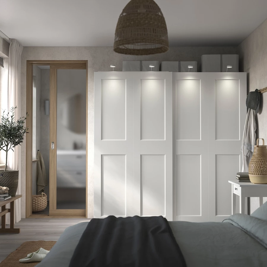 Пара раздвижных дверных рам - IKEA GRIMO /ГРИМО ИКЕА, 200х201 см, белый (изображение №3)