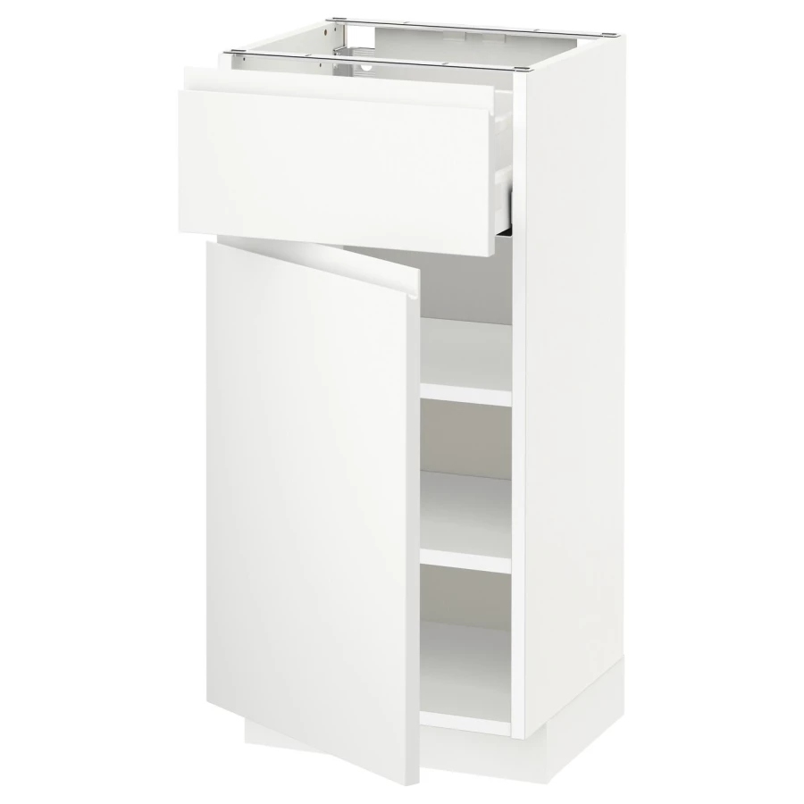 Напольный шкаф - METOD / MAXIMERA IKEA/ МЕТОД/ МАКСИМЕРА ИКЕА,  40х88 см, белый (изображение №1)