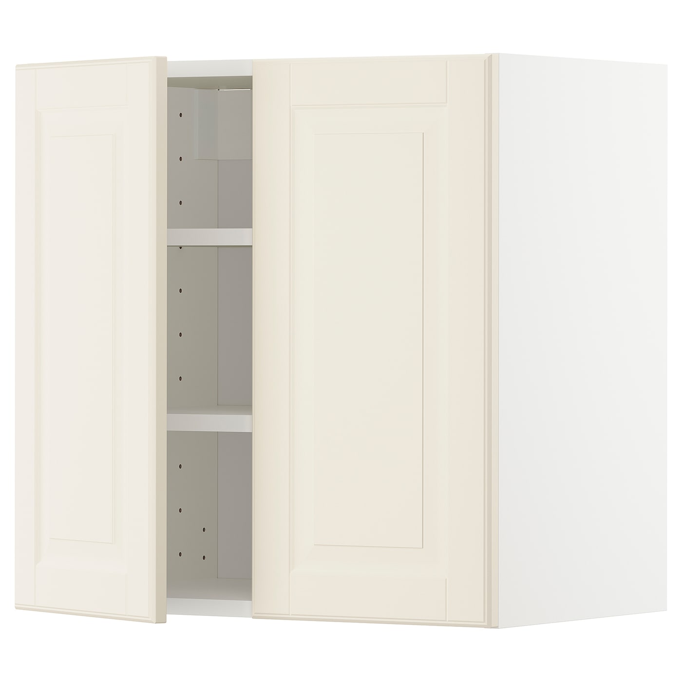 Навесной шкаф с полкой - METOD IKEA/ МЕТОД ИКЕА, 60х60 см, белый/кремовый