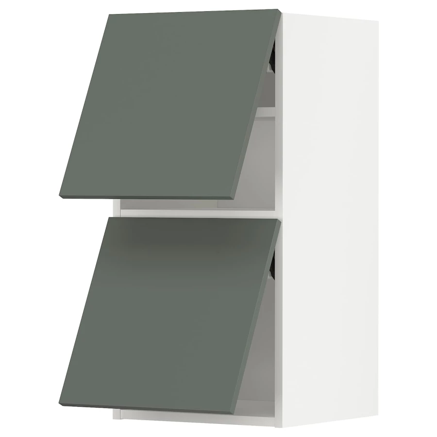 Навесной шкаф - METOD  IKEA/  МЕТОД ИКЕА, 80х40 см, белый/темной-зеленый (изображение №1)