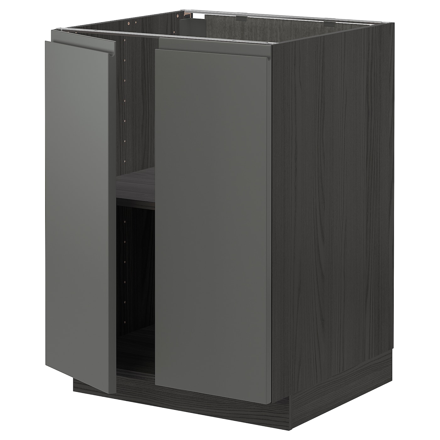Напольный шкаф  - IKEA METOD, 88x62x60см, темно-серый, МЕТОД ИКЕА