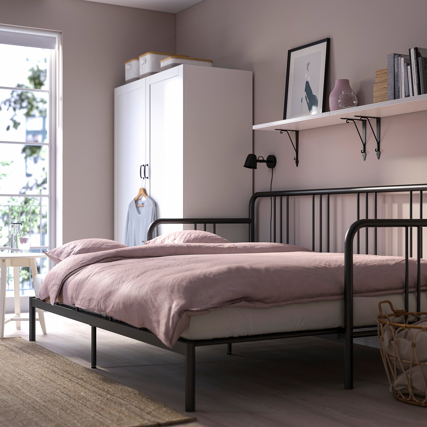 Кушетка с 2 матрасами - IKEA FYRESDAL/ФИРЕСДАЛЬ ИКЕА, 94х207х88 см