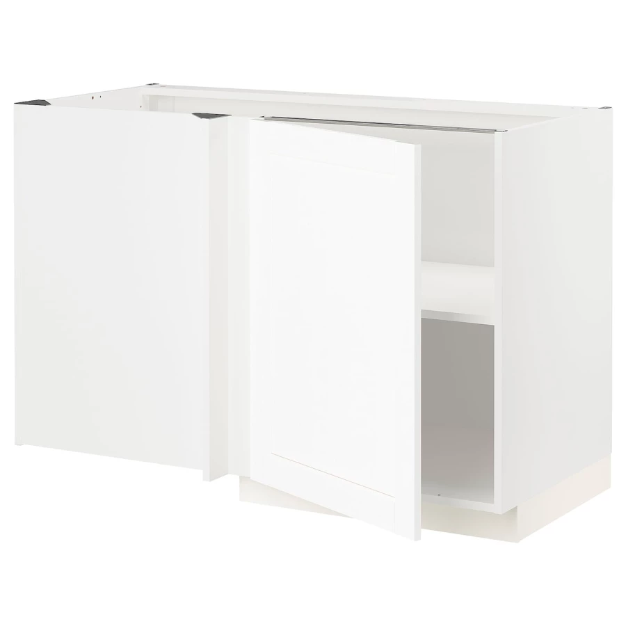 Напольный кухонный шкаф  - IKEA METOD, 88x67,5x127,5см, белый, МЕТОД ИКЕА (изображение №1)