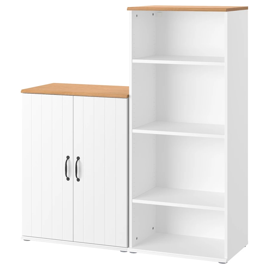 Шкаф для хранения - SKRUVBY IKЕA/ СКРУВБИ  ИКЕА/ 130x140х38 см, белый (изображение №1)