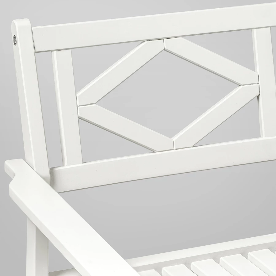 Садовое кресло - BONDHOLMEN IKEA/  БОНДХОЛЬМЕН ИКЕА,  83х63 см, белый (изображение №3)
