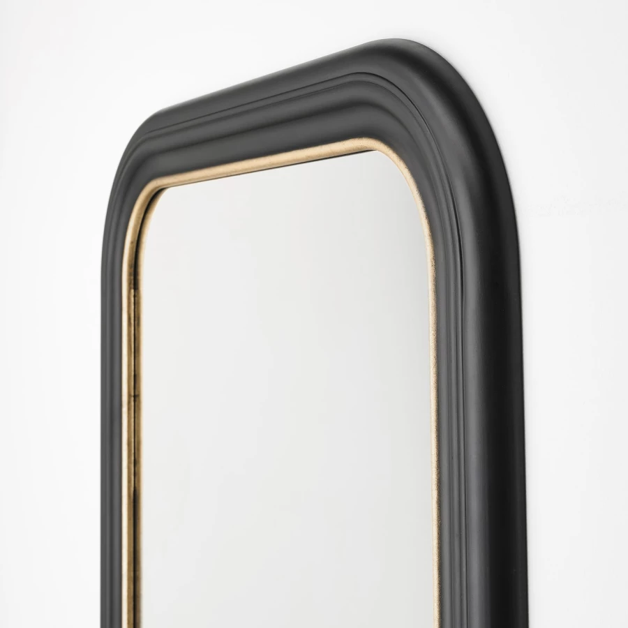 Настенное зеркало - ALMARÖD / ALMARОD  IKEA/ АЛМАРОД ИКЕА, 70x120 см, черный (изображение №4)