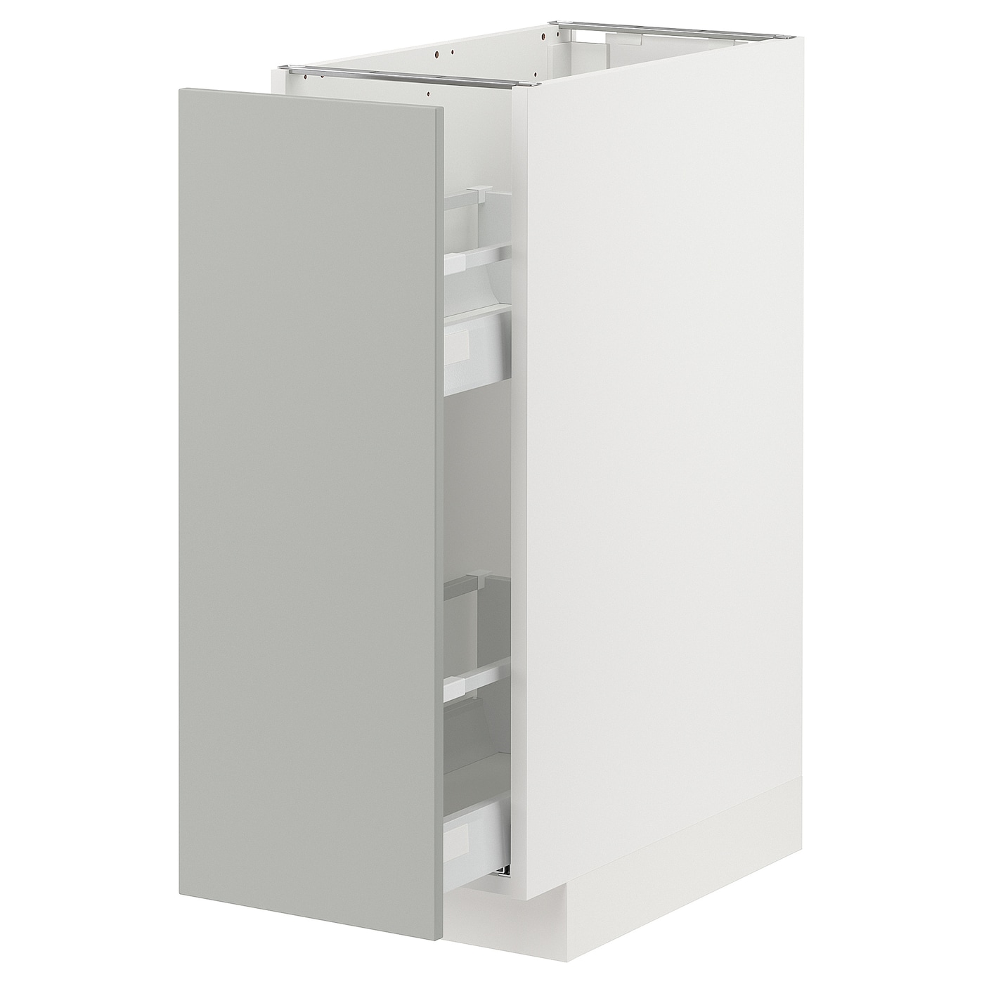 Напольный шкаф - METOD / MAXIMERA IKEA/ МЕТОД/ МАКСИМЕРА ИКЕА,  30х88 см, белый/светло-серый