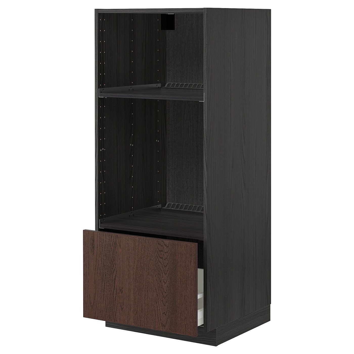 Напольный шкаф  - IKEA METOD MAXIMERA, 148x61,6x60см, черный/коричневый, МЕТОД МАКСИМЕРА ИКЕА